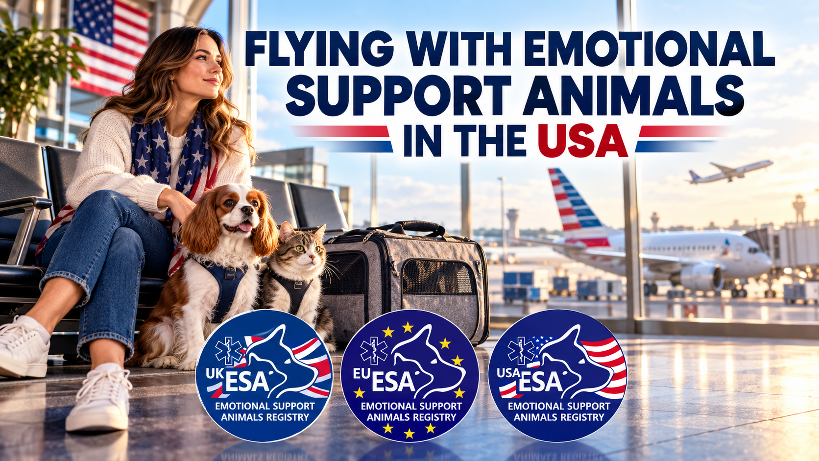 Flying with Emotional Support Animals on airlines in the USA