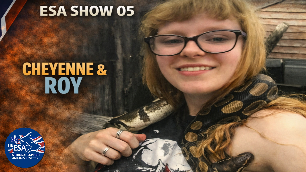 Cheyenne and Roy: Emotional Support from a Royal Python